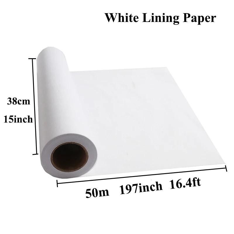 Hysen branco kraft papel rolo ideal para embrulho de presente, ofício, postal, embalagem, transporte, pacote, corredor de mesa 100% material reciclado - Image 1