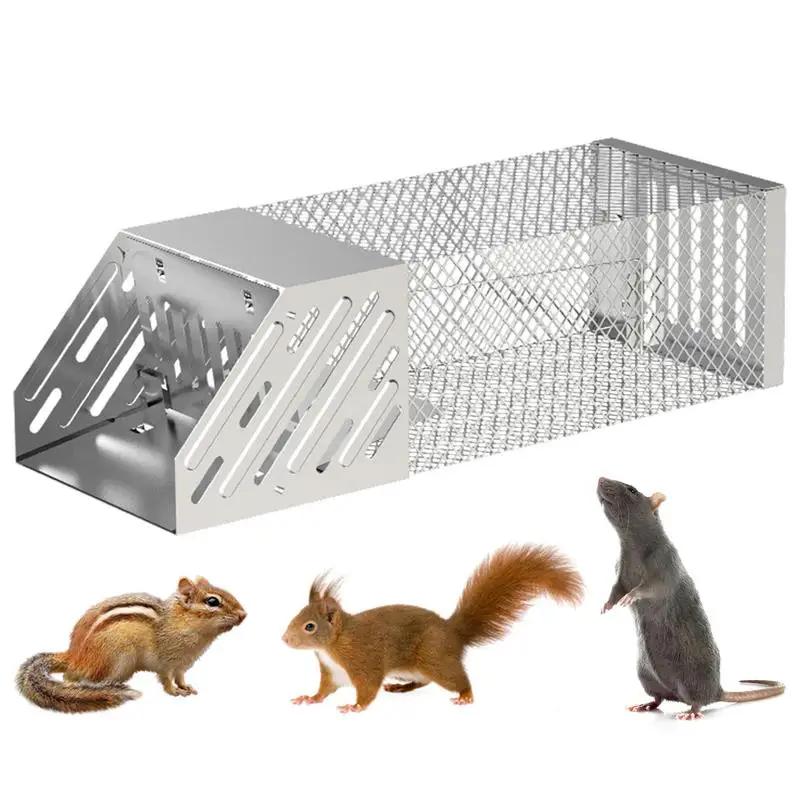 Armadilha De Rato De Aço Inoxidável, Apanhador De Animais, Armadilha De Esquilo, Apanhador Vivo, Armadilhas De Rato, Armadilha De Animais Selvagens, Ferramenta De Ratoeira - Image 1
