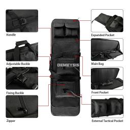 Caso Rifle tático para jogos de guerra ao ar livre, airsoft, paintball, sniper, cs jogo, tiro, caça, range gun bag - Image 2