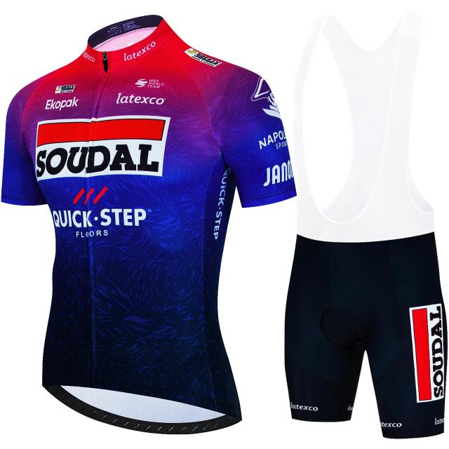 Roupa de Ciclismo Masculino Soudal Passo Rápido Verão 2025