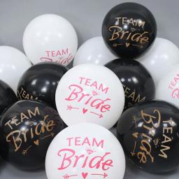 10 pçs equipe noiva balões de látex festa de despedida de solteira chá de panela noiva para ser balão de ar decorações casamento noivado suprimentos - Image 1