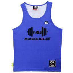 Mk-muscular força treinamento colete, carta Inglês, colete esportes, corrida, ginásio, casual - Image 6
