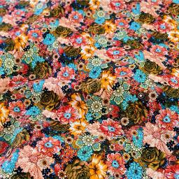 Tecido Impresso De Flor De Algodão Puro, Pintura A Óleo, Pintura De Arte, Vestidos De Costura, Roupas, Meio Metro - Image 5