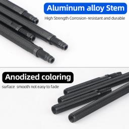 Extensor de válvula presta de bicicleta, aro de carbono de estrada, adaptador de inflação de tubo f/v, tubo de extensão de 45/80mm para bico com inserções destacáveis - Image 2