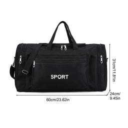 Saco de esportes Oxford impermeável com zíper, grande capacidade, bolsa de treinamento de fitness multifuncional, resistente ao desgaste, futebol ao ar livre - Image 6
