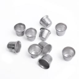 10/1 pçs mini dedal de costura metal protetor de dedo agulha de costura dedal para diy mão ponto cruz bordado ferramentas dedal - Image 6