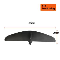 3K Carbon Fiber Surf para esportes aquáticos, dianteiro e traseiro, acessórios para placa de asa, hidrofólio, preto - Image 3