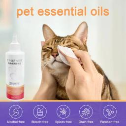 Essência hidratante profunda para animais de estimação, óleo natural para cuidados com filhotes e gatinhos, limpador sem lavagem, duradouro para cuidados com gatos, 200ml - Image 2
