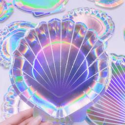 Talheres descartáveis de concha, decoração de festa de aniversário para menina, com tema de oceano, sereia, copo, placa e decoração de primeiro aniversário, baby - Image 2