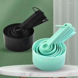 Colher De Medição De Plástico Copo de medição Ferramenta de cozimento Colher De Pó De Bolo DIY, 10 Pcs de Conjunto de Escala - Image 3