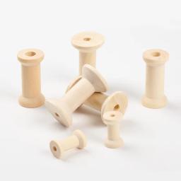 Bobinas De Madeira Natural, Carretéis De Linha Vazios, Fitas De Fio, Fio Carretel Spool, Costurar Acessórios, Ferramentas, Preço de atacado, 200 Pcs, 100 Pcs, 40 Pcs, 20Pcs - Image 2