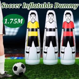 Boneco inflável do treinamento do manequim, equipamento portátil da prática do futebol, copo, escudo do manequim, defensor do goleiro, 175cm - Image 1