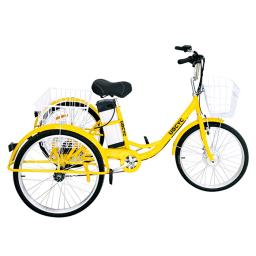 Bicicleta triciclo adulto de alumínio elétrico de venda quente/novo design barato 24 polegadas 26 polegadas - Image 3