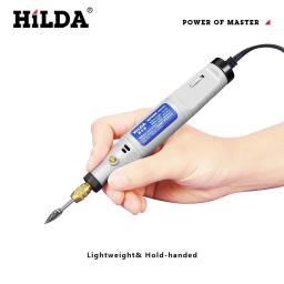 Hilda-mini caneta gravura, mini broca, ferramenta rotativa com conjunto de acessórios de moagem, multifunções, 18v - Image 6