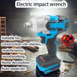 Chave de impacto elétrica sem fio multifuncional, broca manual sem escova, sem bateria, ferramenta elétrica portátil para construção, reparo de automóveis - Image 1