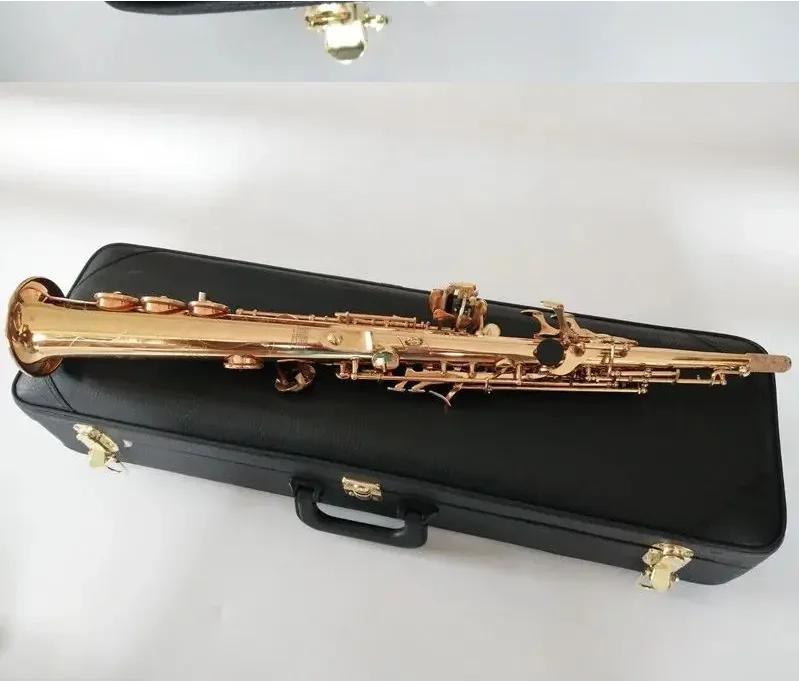 Saxofone Soprano B Flat com Case, novo, Mark VI, instrumentos musicais, latão, profissional - Image 1