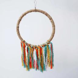 Brinquedo mastigar para pássaros, anel sisal, suporte balanço, papagaio, brinquedo treinamento para periquitos, - Image 5
