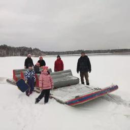 Inflável Snow Sledge Board com sofá para adultos e crianças, trenó Paddle Board, ao ar livre, inverno divertido, saída de fábrica - Image 2
