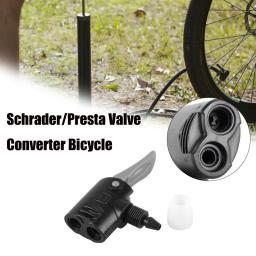 Bicicleta Bomba Bico Mangueira Adaptador FV Serviço AV Schrader Presta Válvula Conversor Dupla Cabeça Bicicleta Inflator Cabeça Dupla BC0047 - Image 1