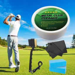 Kit de polimento de ferro de golfe limpador de clube solução de limpeza polonês conjunto de cuidados de clube de golfe escova de golfe limpador esponja pacote de valor - Image 1