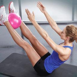 Mini bola de ioga antiderrapante, 9 polegadas, antiderrapante, para exercícios, pilates, esporte, academia, fisioterapia - Image 3