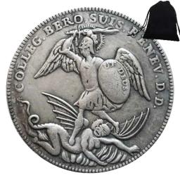 Suíça Cavaleiro Moeda de Bolso Comemorativa mais Bolsa de Presente, Fun Couple Art Coin, Implantação Boate, Boa Sorte, Luxo, 1720 - Image 4