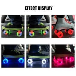 Light Up Quad Roller Skate Rodas com Rolamentos Instalados, Luminous Quad Roller, Rodas de Skate, 4Pcs - Image 4