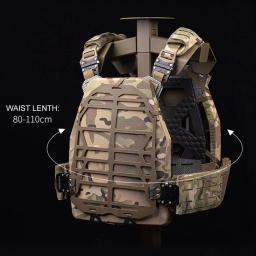 Paintball Modular MOLLE colete tático, Airsoft Plate Carrier, Quick Release Buckle, Caça Vest, Conforto Forro Equipamento de proteção - Image 3