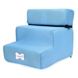 Rampa antiderrapante removível para cães e gatos de estimação, escadas destacáveis do sofá, escada da cama, rampa pequena, 3 passos - Image 4