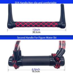Segurança Surfing Tow Line Leash Cord com Handle Grip, Corda De Esqui Aquático, Wakeboard e Kneeboard - Image 4