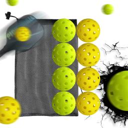 Pickball elástico profissional, Alta elasticidade com 40 furos, Bola durável leve com saco de armazenamento - Image 1