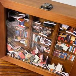 Mini Estante Biblioteca Em Miniatura, Agite Seu Armário De Exibição De Livro De Ansiedade, Decoração Estante, Presente De Decoração De Casa - Image 6