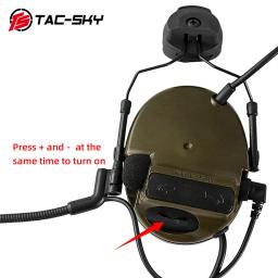 TAC-SKY comtac capacete arco rápido faixa suporte versão caça ao ar livre com cancelamento de ruído captador tático fone de ouvido comtac iii - Image 3