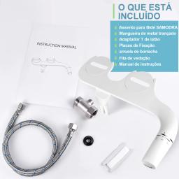 SAMODRA-Pulverizador não elétrico do bidé do bocal duplo, assento do toalete, acessórios do banheiro, chuveiro higiênico, mão direita e esquerda - Image 5