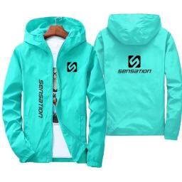 Nova jaqueta masculina de alta qualidade blusão primavera outono com capuz montanhismo bicicleta tamanho grande casaco à prova dwaterproof água - Image 2