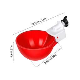 Alimentador automático de água de frango, bebedouro automático, alimentação de aves, rega, 4pcs - Image 6