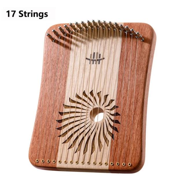 Harpa Miniatura Portátil de Madeira para Iniciantes com 17 e 31 Cordas, Ideal para Fingerplaying e Presentes Infantis