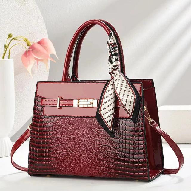 Bolsa Tote Feminina Elegante Grande Capacidade Acessório de Seda