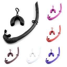 Snorkel dobrável de silicone com estojo compacto, tubo de respiração úmida para mergulho, mulheres e homens - Image 5