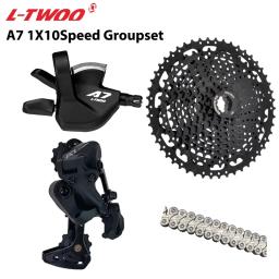 Ltwoo a7 1x10s groupset 10 velocidades alavanca de mudança desviador sunshine cassete 36t 42t 46t 50t vxm corrente para mtb mountain bike peças - Image 1