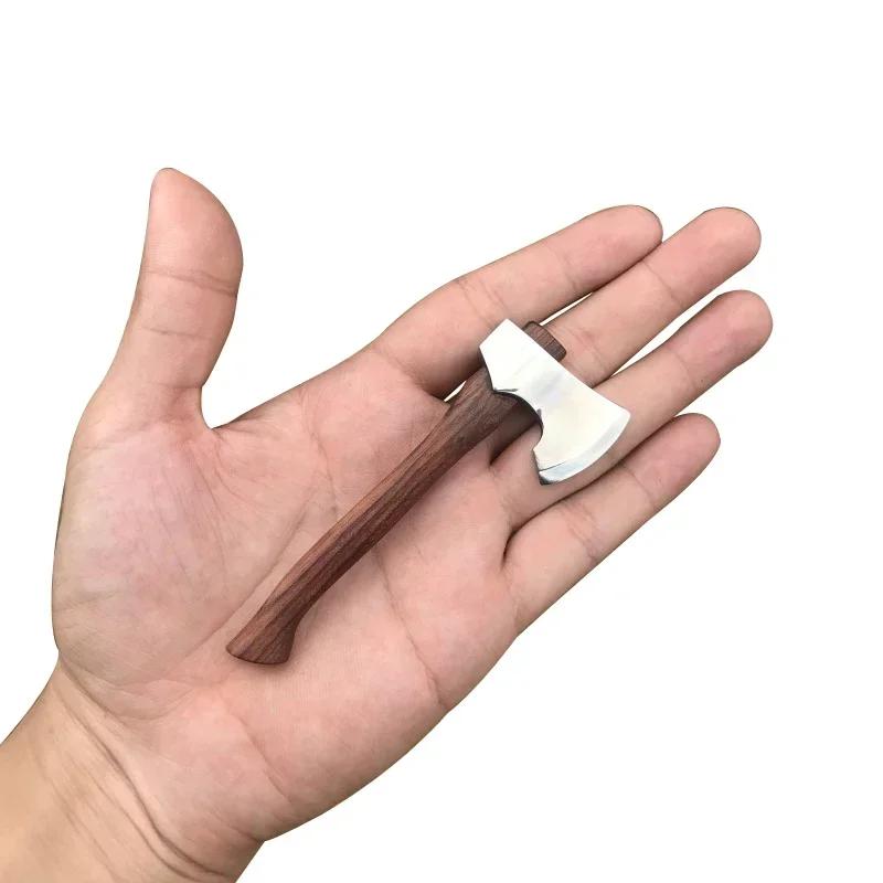 Aço inoxidável Mini Sharp Axe Handle, Lâmina fixa, EDC Knife, Outdoor Camping Utility Pocket Knife, Ferramentas manuais para sobrevivência - Image 1