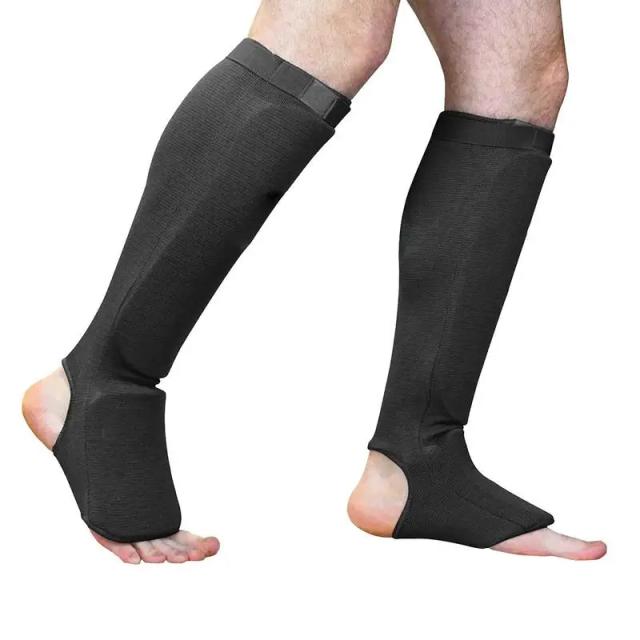 Protetores de Tornozelo e Canela para Boxe, MMA e Muay Thai - Suporte Ideal para Treinamento, 1 Par