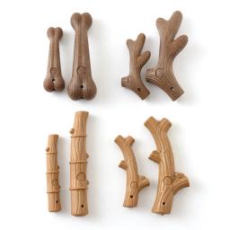 Brinquedo interativo para cães e animais de estimação, de madeira e fibra, com ramo de simulação, veados e chifre, para limpeza molar - Image 5