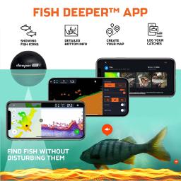 Mais profundo pro plus 2.0 castável e portátil wifi fish finder profundidade finder para caiaques barcos na costa pesca no gelo/sonar inteligente - Image 4