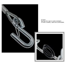 Trailer Towing Safety Cable, S Hook, Spring Safety Rope, RV, 3500lbs Peso Capacidade, 27, 6.6in, 70 centímetros - Image 5
