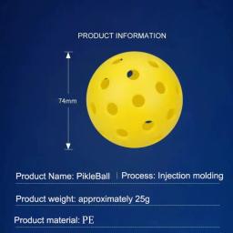 3 pçs 40 buracos pickleballs 74mm alta visibilidade & bounc bolas de pickleball com balde de plástico transparente acessórios de pickleball ao ar livre - Image 6