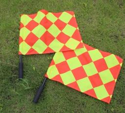 1/2 pçs futebol árbitro bandeira fair play esportes jogo de futebol linesman bandeiras equipamento árbitro linesman bandeira de futebol - Image 2