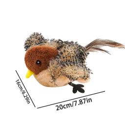 Flapping Bird Plush Toy para gatos, exercício interativo do gato, controle remoto, USB, estimular os instintos de caça - Image 6
