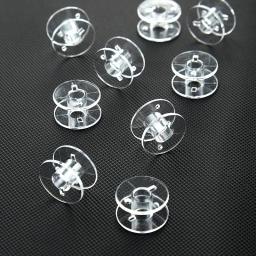 Carretéis de plástico vazio para máquina de costura Caixa de armazenamento de acrílico transparente Organizador para fios de bordar com bobinas, ferramentas, ferramentas, 25, 30 pcs - Image 3
