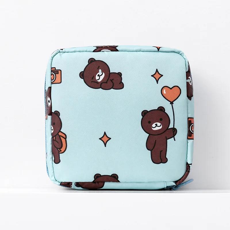 Almofadas sanitárias portáteis Saco de armazenamento para mulheres, Tampon Pouch, Guardanapo Sacos Cosméticos, Ladies Makeup Bag, Girls Hygiene Pad, Organizer - Image 1